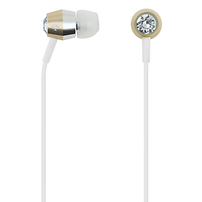 kate spade new york In-Ear Headphones with Mic/Remote Crystal/Gold/Silver/White kate spade new york In-Ear Headphones with Mic/Remote Crystal/Gold/Silver/White